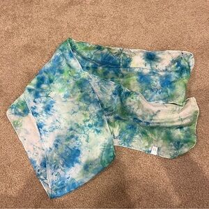 Tie dye silk scarf